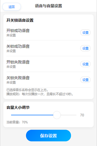 语音与音量设置